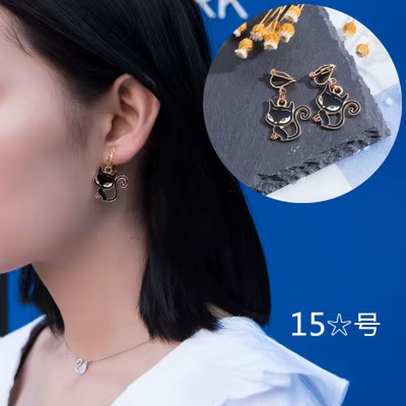 Korea Style Cute Clip on Earrings Non Pierced Earrings for Kids Party Charm Ear Cuffs Earrings No Hole Earrings New