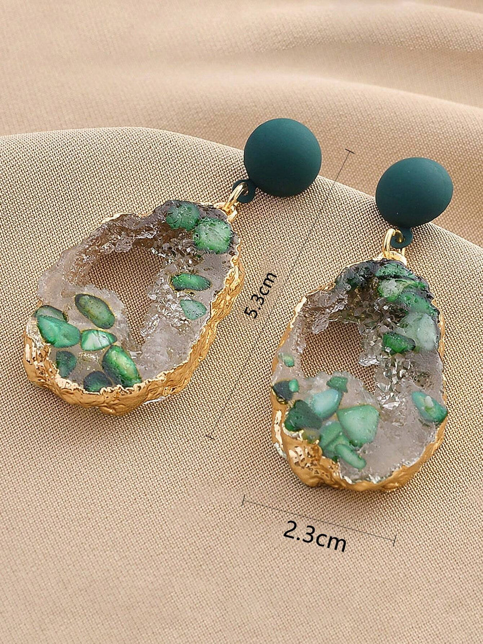 Andkiss Resin Drop Earrings
