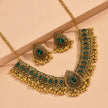 Peacock Teardrop Jewelry Set - Necklace & Earrings