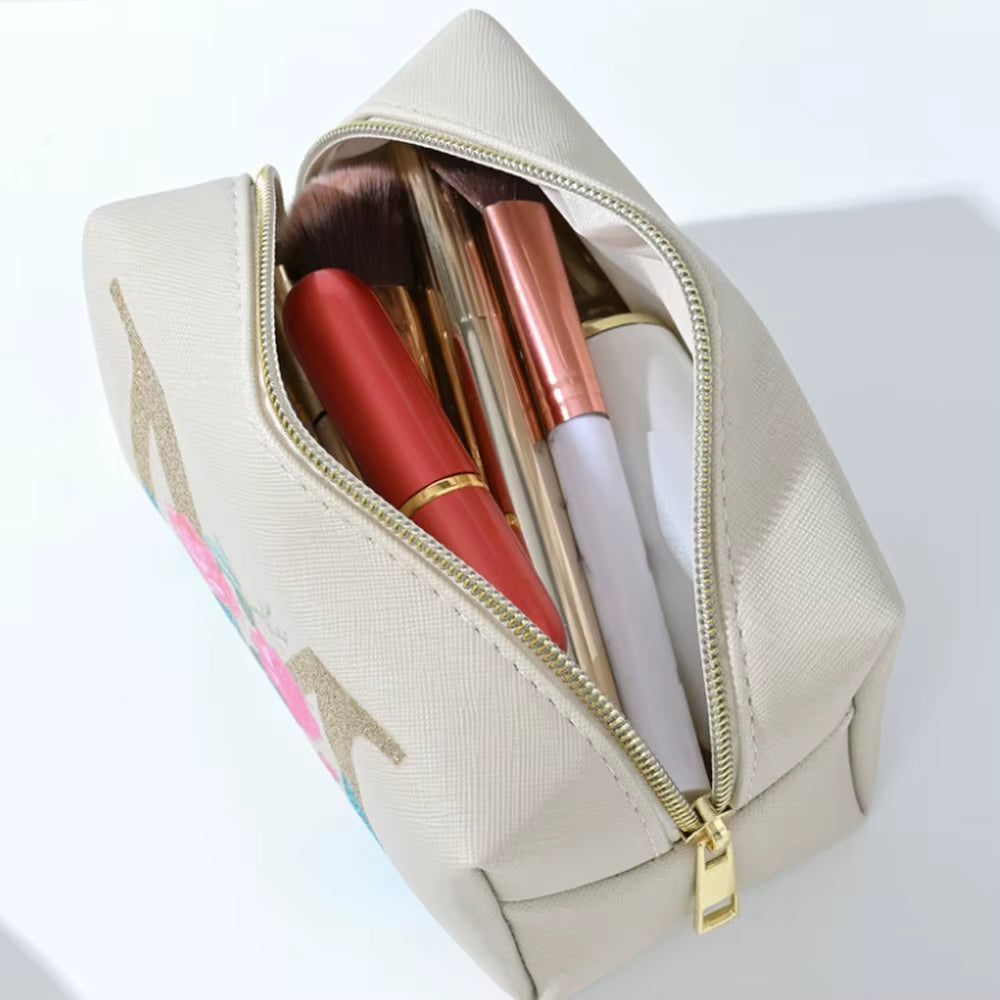 New Instagram Portable Fashion Travel Wash Bag Cute Image and Text Large Capacity Skincare Makeup Bag, Travel Women'S Accessorie