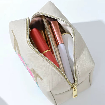 New Instagram Portable Fashion Travel Wash Bag Cute Image and Text Large Capacity Skincare Makeup Bag, Travel Women'S Accessorie
