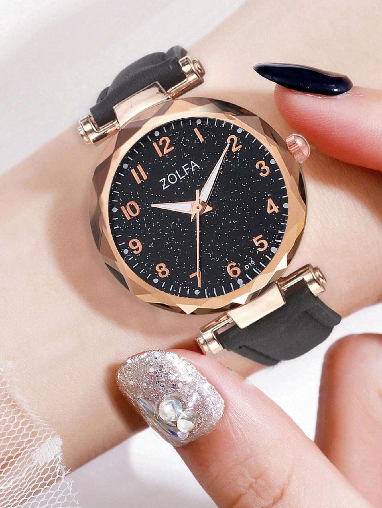 5Pcs Cute White Silicone Watch Girls Quartz Watch Necklace Bracelet Earrings Jewelry Jewelry Set Halloween Gift Christmas Gift Friends the Best Choice