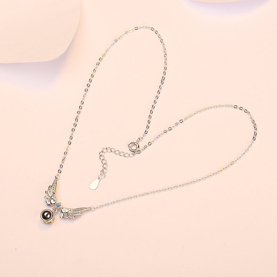 Angel Wing Projection Necklace