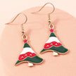 Cute Colorful Christmas Tree Drop Earrings for Women Festival Christmas Dangle Earrings Girls Party Jewelry Gifts