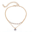 Double Heart Crystal Bracelet