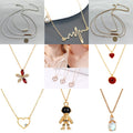 Wave Pendant Clavicle Necklace