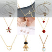 Wave Pendant Clavicle Necklace