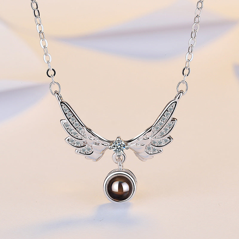 Angel Wing Projection Necklace