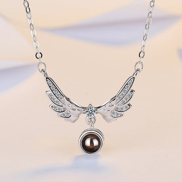 Angel Wing Projection Necklace