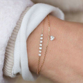 Double Heart Crystal Bracelet