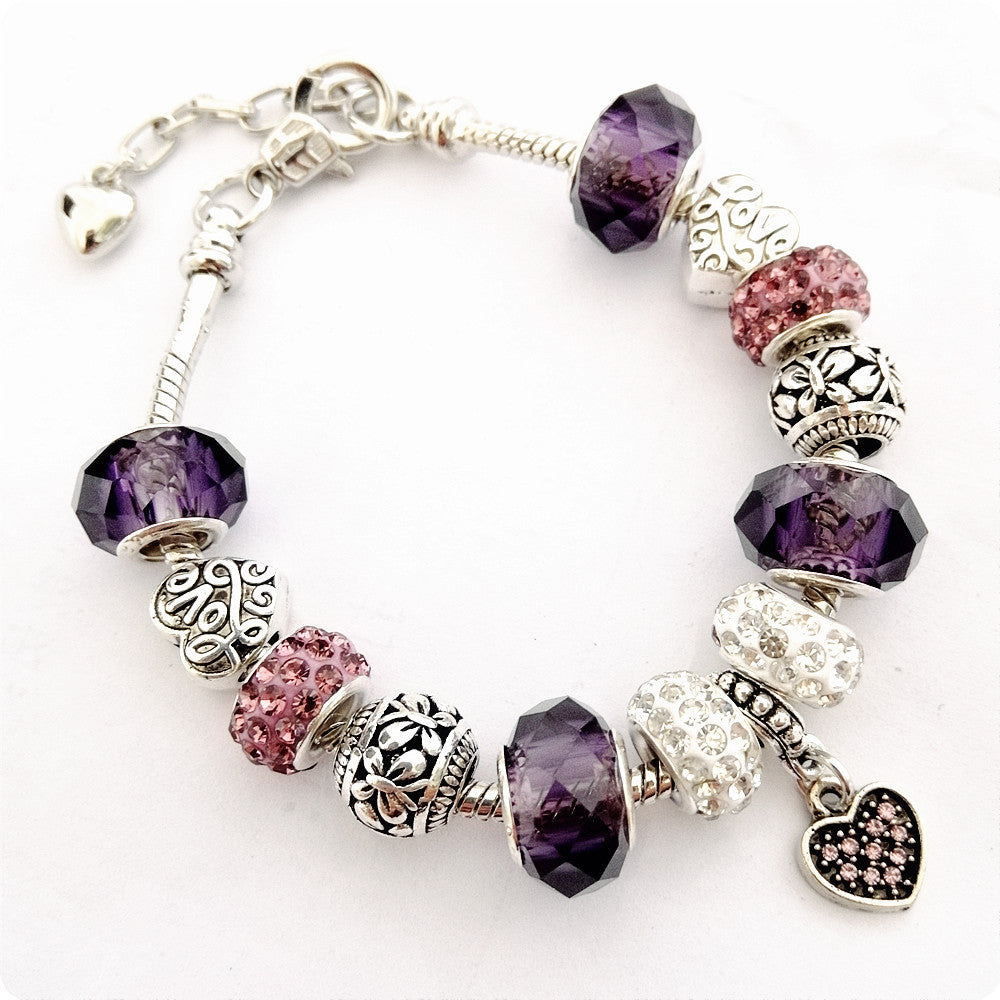 Crystal Beaded Statement Bracelet