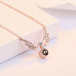 Angel Wing Projection Necklace