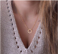 Gold Lariat Drop Pendant Necklace