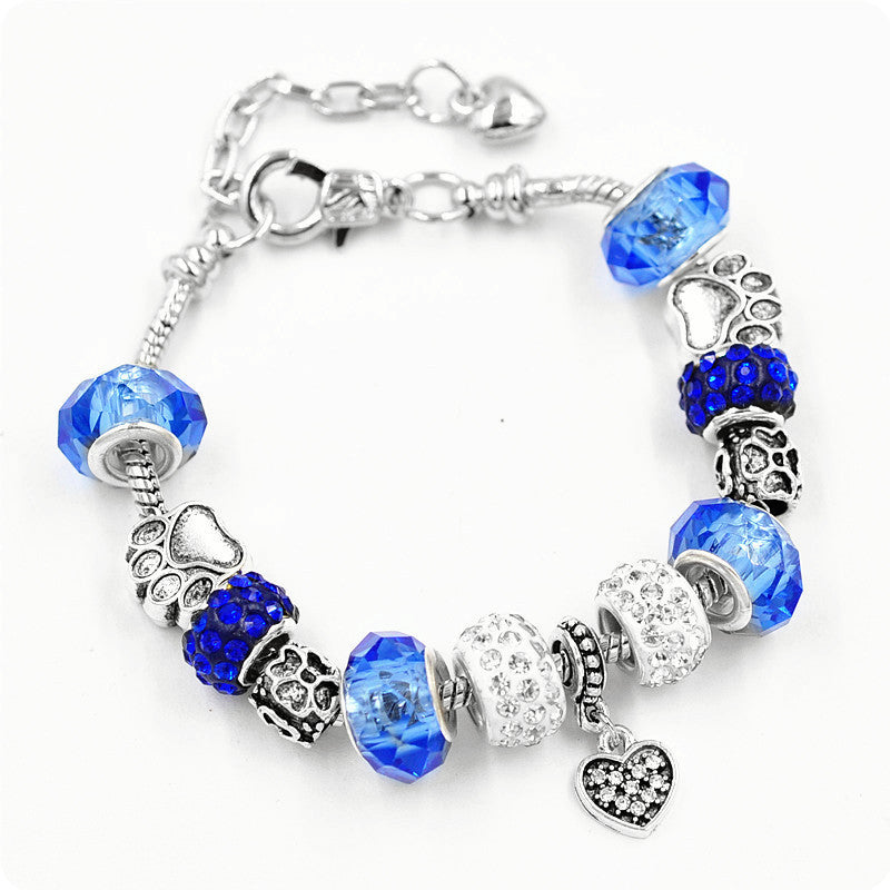 Crystal Beaded Statement Bracelet