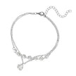 Double Heart Crystal Bracelet