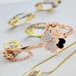Rose Gold Four Leaf Clover Bracelet