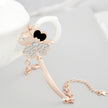 Rose Gold Four Leaf Clover Bracelet
