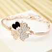 Rose Gold Four Leaf Clover Bracelet