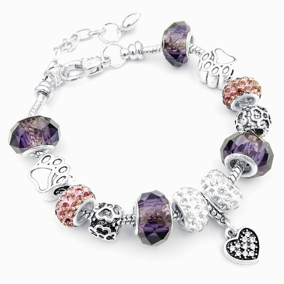 Crystal Beaded Statement Bracelet
