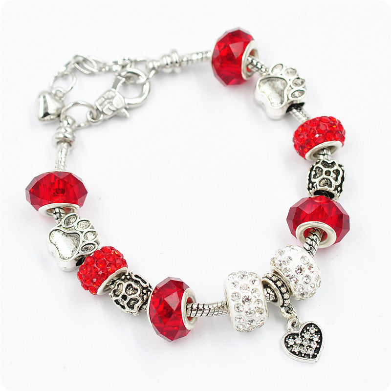 Crystal Beaded Statement Bracelet