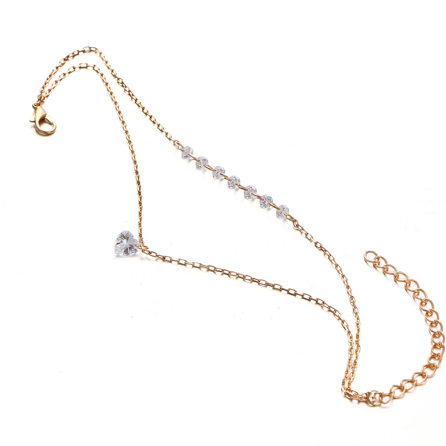 Double Heart Crystal Bracelet