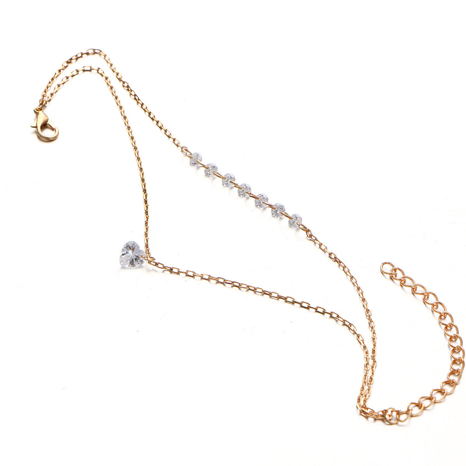 Double Heart Crystal Bracelet