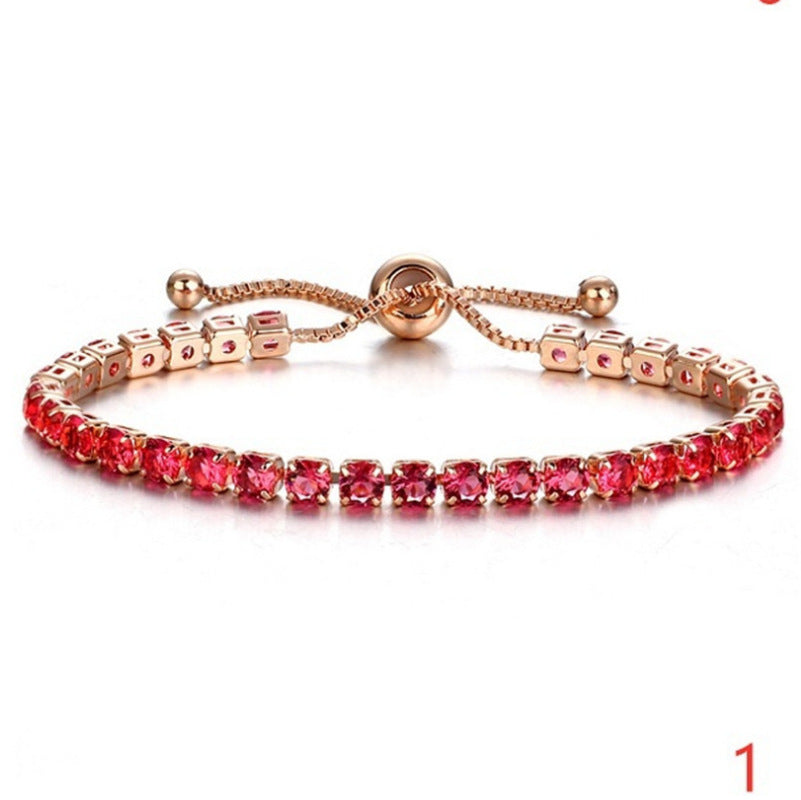 Micro-Inlaid Zircon Crystal Bracelet