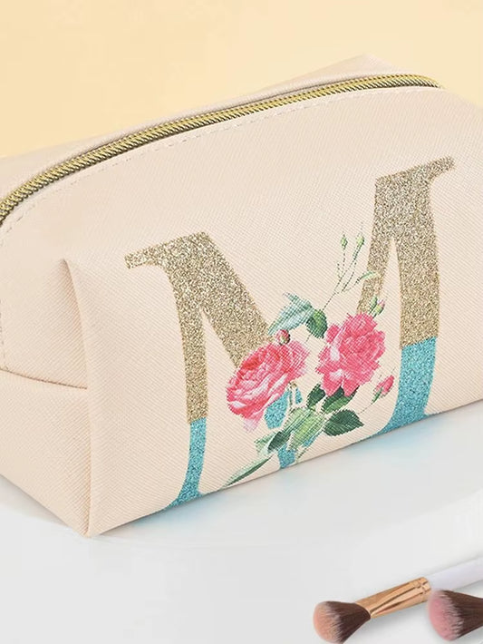 New Instagram Portable Fashion Travel Wash Bag Cute Image and Text Large Capacity Skincare Makeup Bag, Travel Women'S Accessorie