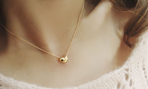 Heart Pendant Clavicle Necklace