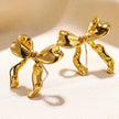 Bow Earrings Simple Style Fashionable and Versatile Earrings