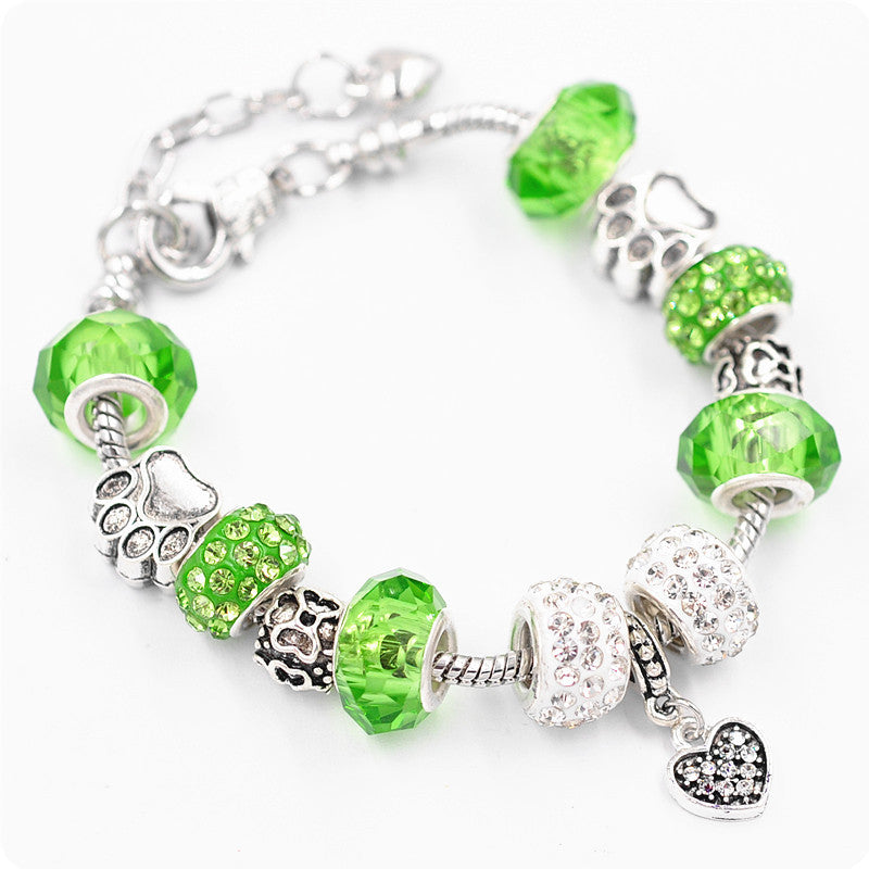 Crystal Beaded Statement Bracelet