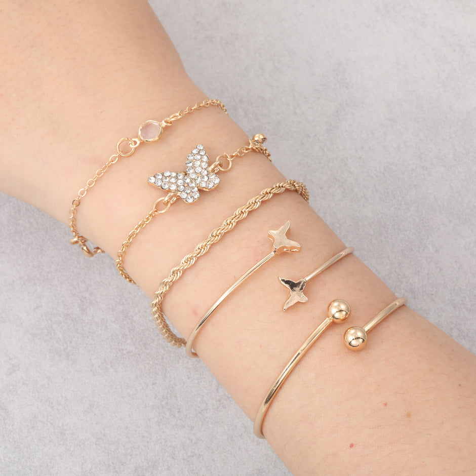 Butterfly Bracelet Set