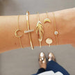 Crystal Charm Bracelet Set