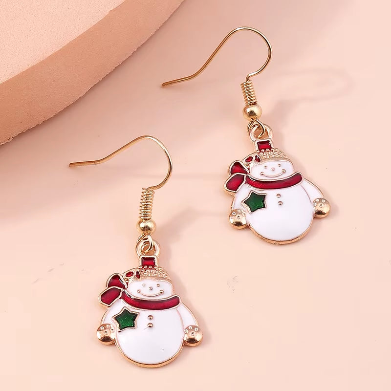 Cute Colorful Christmas Tree Drop Earrings for Women Festival Christmas Dangle Earrings Girls Party Jewelry Gifts