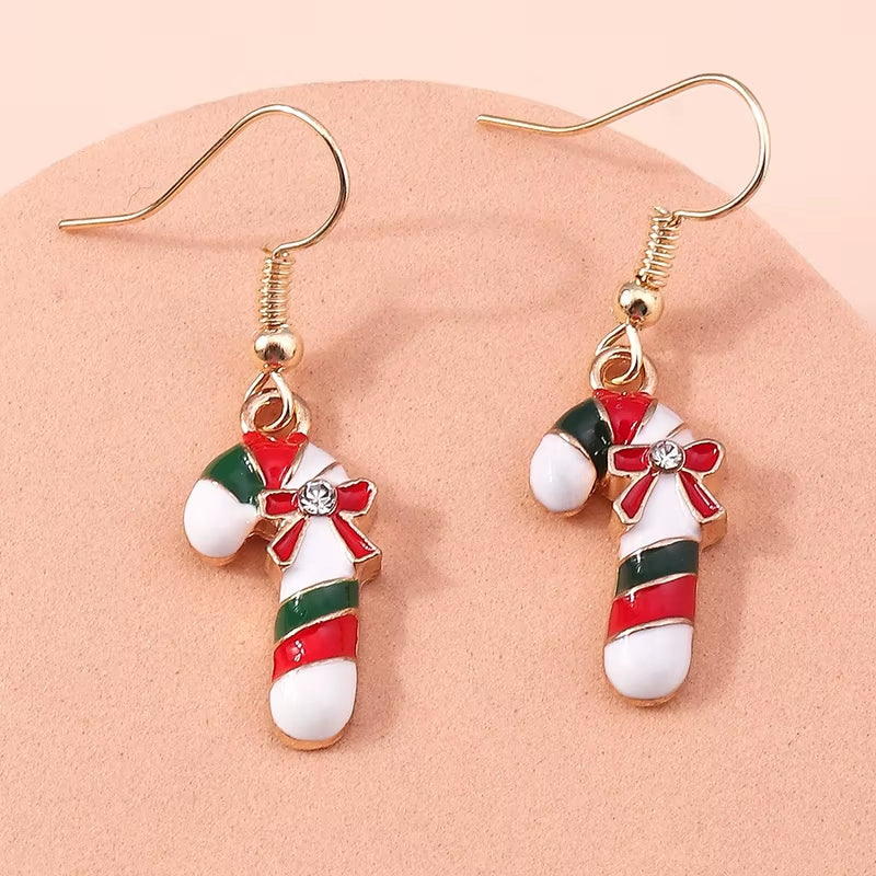 Cute Colorful Christmas Tree Drop Earrings for Women Festival Christmas Dangle Earrings Girls Party Jewelry Gifts