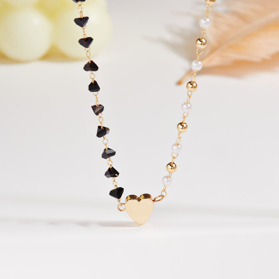 Pearl & Crystal Bead Bracelet