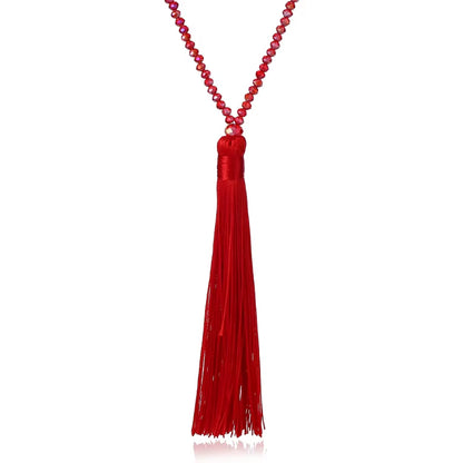 Bohemia Long Necklace Women Long Chain Sweater Chain Ethnic Tassel Necklaces Bijoux Femme Colar Clothing Jewelry Wholesale Bff