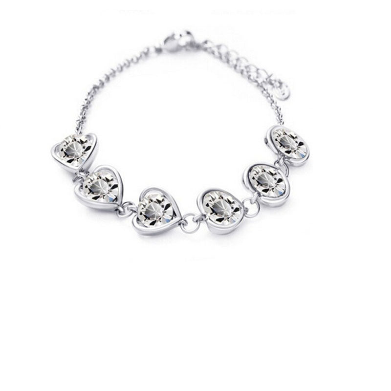 Crystal Heart Bracelet