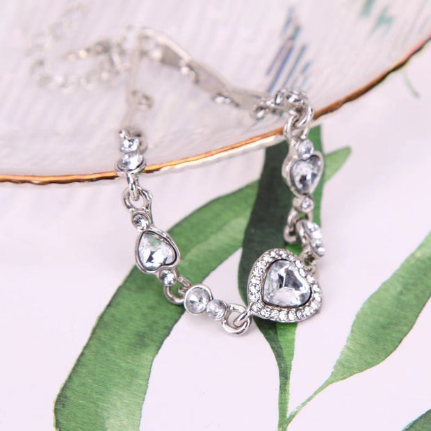 Ocean Heart Crystal Constellation Bracelet