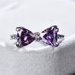 Purple Zircon Bow Ring