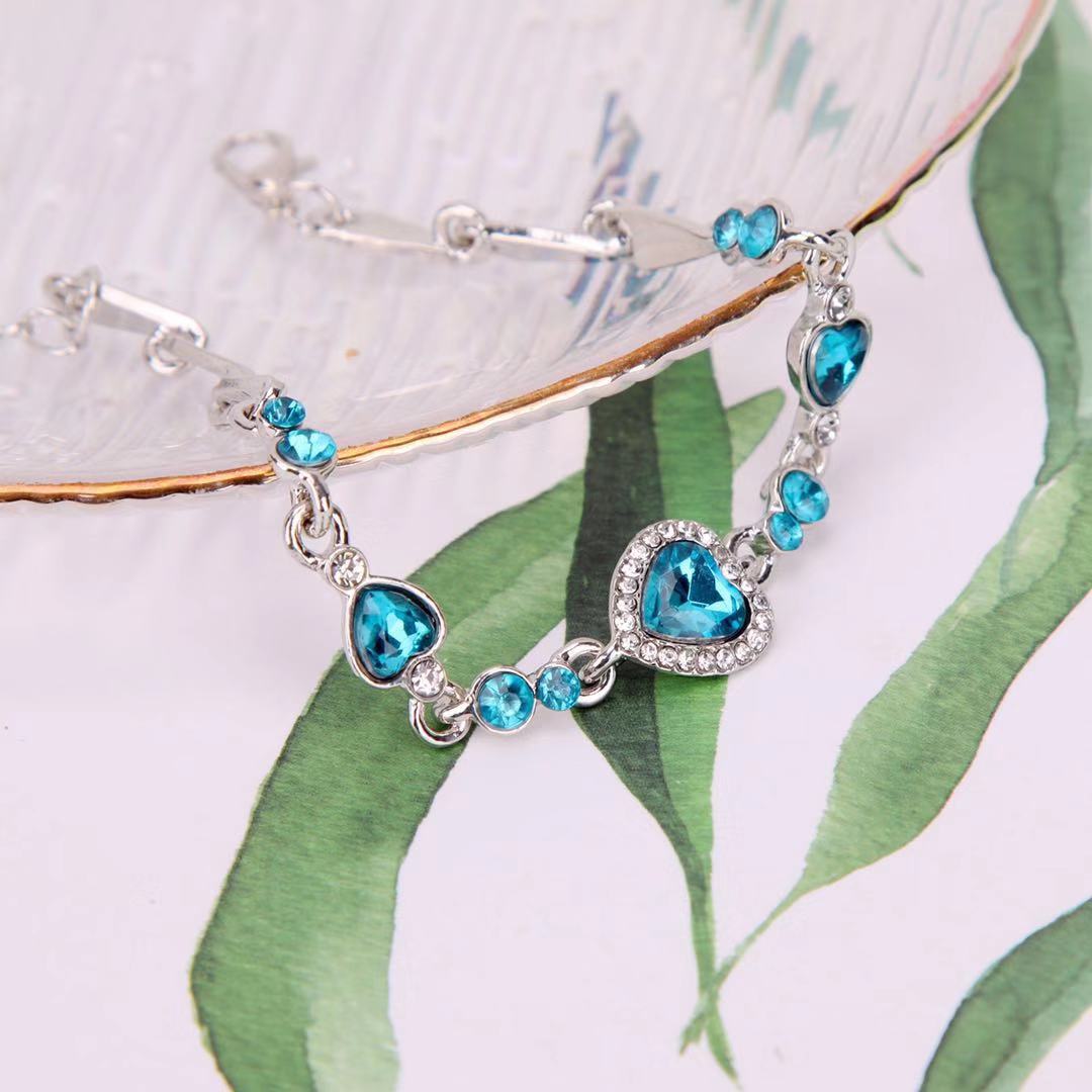 Ocean Heart Crystal Constellation Bracelet