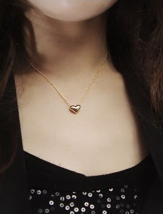Heart Pendant Clavicle Necklace