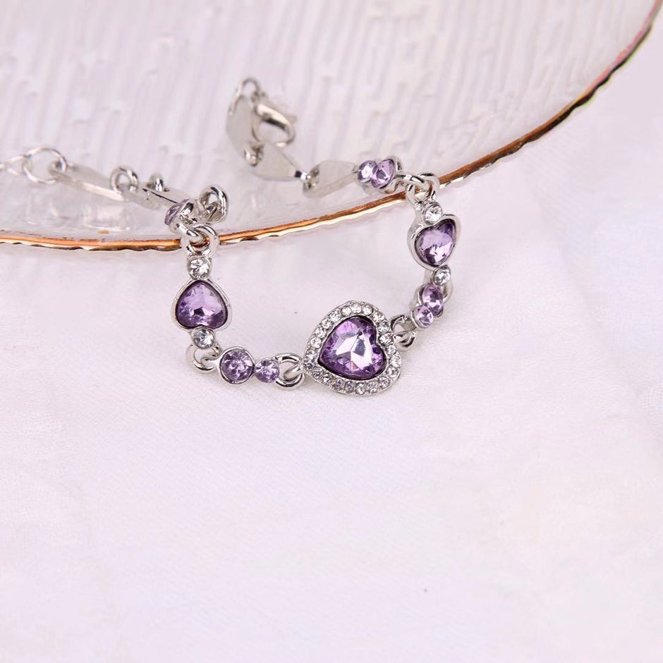 Ocean Heart Crystal Constellation Bracelet