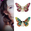 Fairy Sweet Fashion Retro Earrings Butterfly Diamond Stud Earrings Princess Earrings Woman