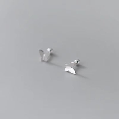 925 Sterling Silver Butterfly Earrings for Women Stud 925 Small Silver Earrings Jewelry Woman Earring Stud Silver 925