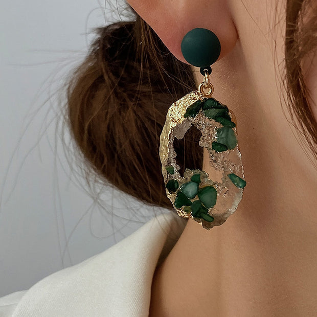 Andkiss Resin Drop Earrings