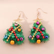 Cute Colorful Christmas Tree Drop Earrings for Women Festival Christmas Dangle Earrings Girls Party Jewelry Gifts