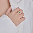 Zircon Bamboo Open Ring