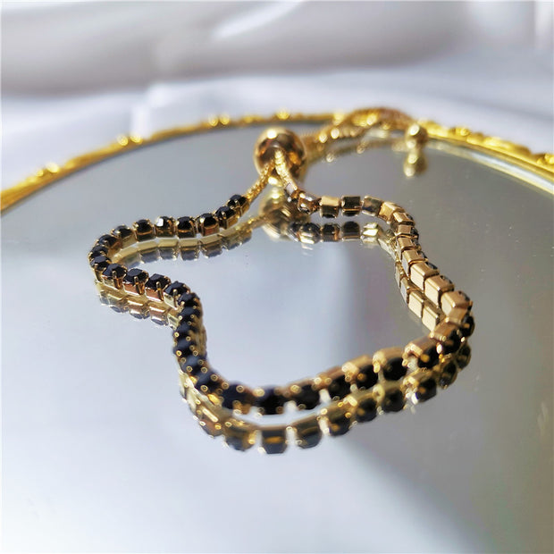 Micro-Inlaid Zircon Crystal Bracelet