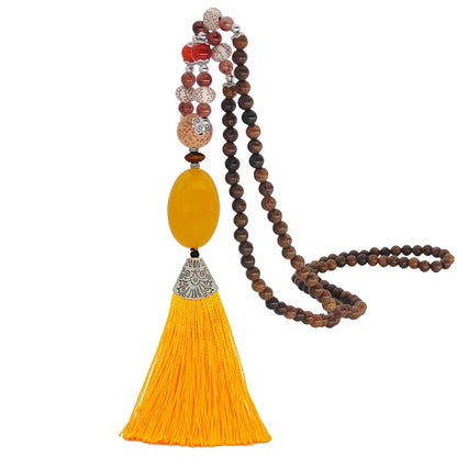 Bohemia Long Necklace Women Long Chain Sweater Chain Ethnic Tassel Necklaces Bijoux Femme Colar Clothing Jewelry Wholesale Bff